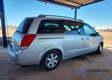 2004 Nissan Quest 3.5 S z USA, uszkodzony, nr VIN 5N1BV28U54N331769